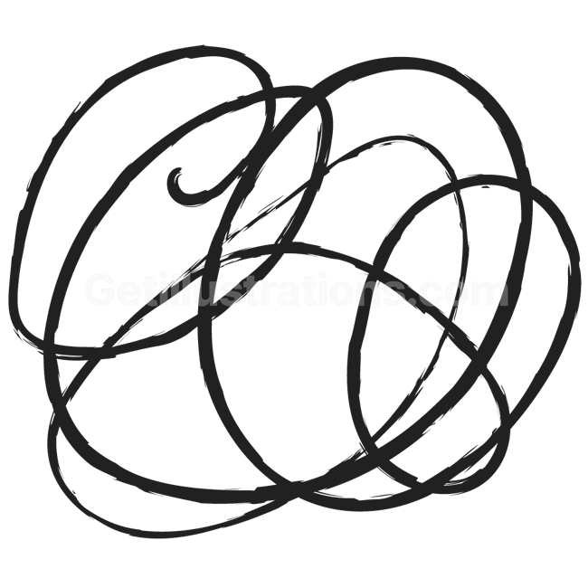 curls, curve, loop, circle, lines, doodle, brush